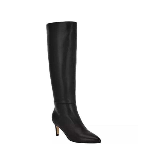New Calvin Klein Women's Garray Pointy Toe Stiletto Heel Knee High Dress boots - Picture 2 of 6